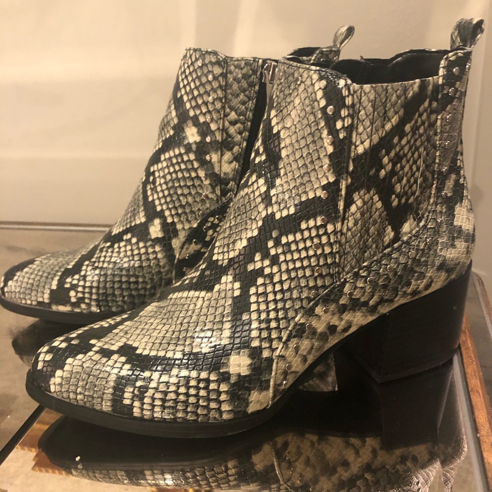 Sam Edelman Circus snakeskin bootie